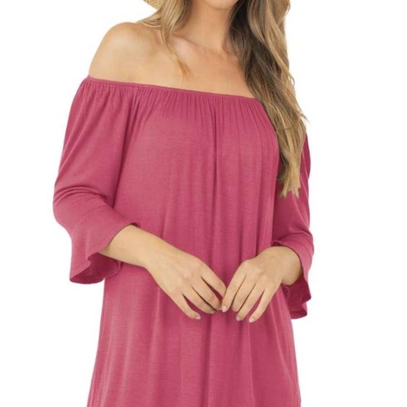 Off Shoulder Ruffled Sleeve - Picture 3 of 4